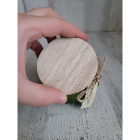 Pier 1 Imports pumpkin‎ woods green candle home decor - Picture 3 of 5